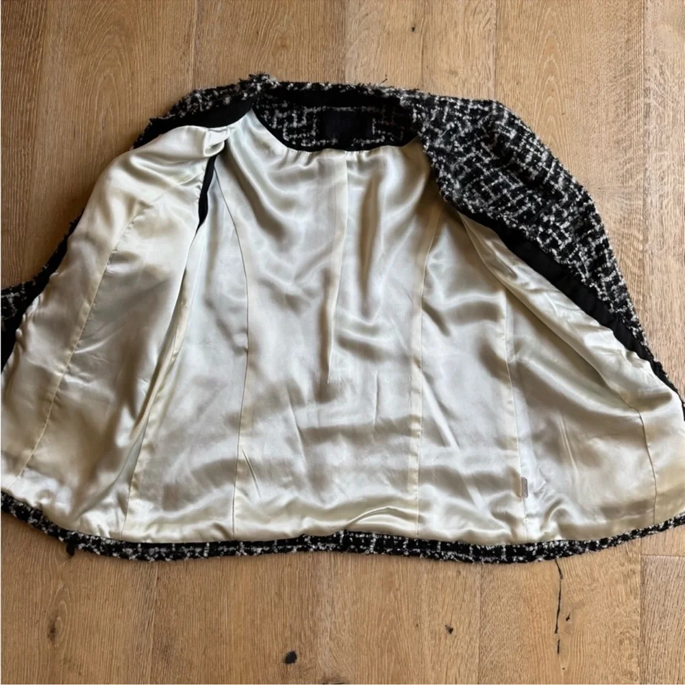 JCrew Collection Lady 🔥Tweed Classic🔥Jacket sz6 Black/white PristinePrice Firm!